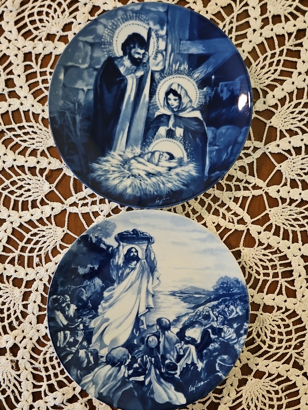 VTG Avon Religious Plate Series Lot of 2